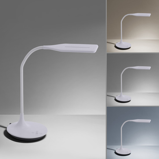 JUST LIGHT RAFAEL LED Tischleuchte CCT Dimmbar 5W weiss 13061-16