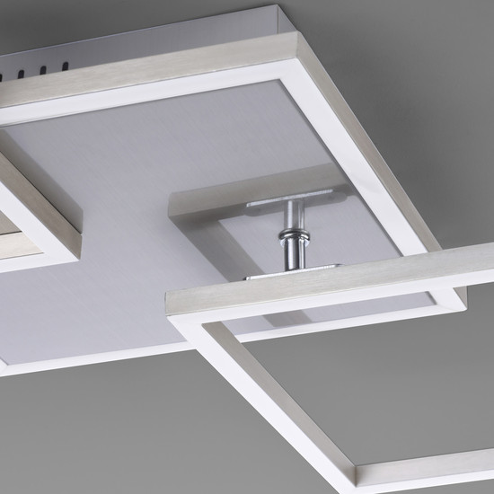 JUST LIGHT IVEN LED Deckenleuchte Warmweiss 21W 3-fach stahl 14003-55