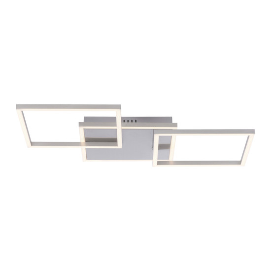 JUST LIGHT IVEN LED Deckenleuchte Warmweiss 21W 3-fach stahl 14003-55