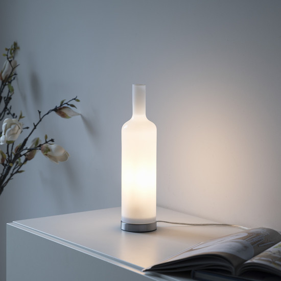 JUST LIGHT BOTTLE Tischleuchte E14 max. 25W weiss 14006-16