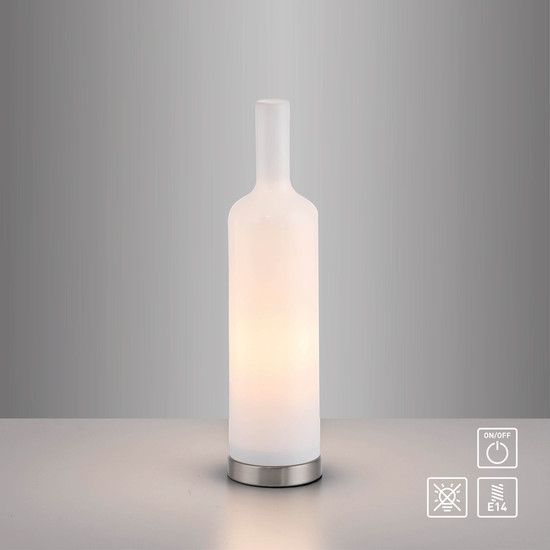 JUST LIGHT BOTTLE Tischleuchte E14 max. 25W weiss 14006-16