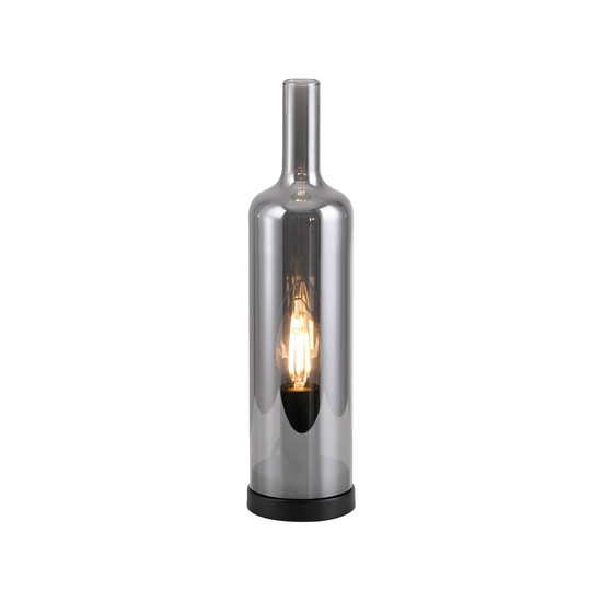 JUST LIGHT BOTTLE Tischleuchte E14 max. 25W rauchfarben 14006-25