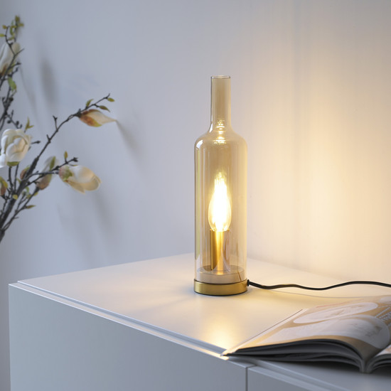 JUST LIGHT BOTTLE Tischleuchte E14 max. 25W amber 14006-27