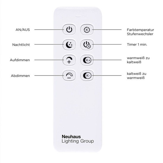 JUST LIGHT IVEN LED Deckenleuchte CCT Dimmbar 30W 2-fach stahl 14018-55
