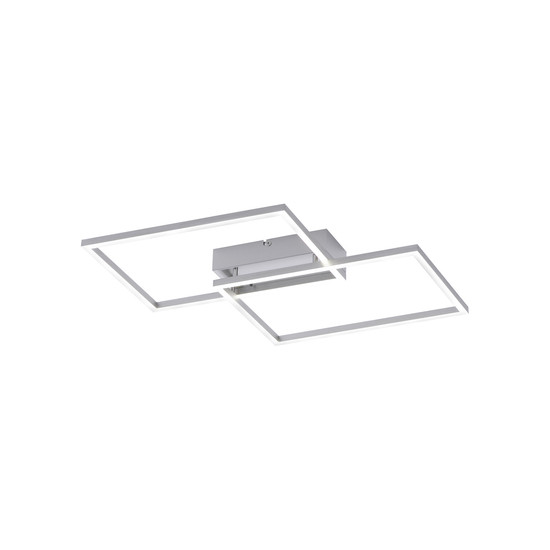 JUST LIGHT IVEN LED Deckenleuchte CCT Dimmbar 30W 2-fach stahl 14018-55