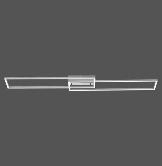 JUST LIGHT IVEN LED Deckenleuchte CCT Dimmbar 40W 2-fach stahl 14019-55