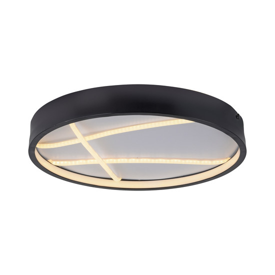JUST LIGHT MIKADO LED Deckenleuchte Warmweiss Dimmbar 33W schwarz 14091-18