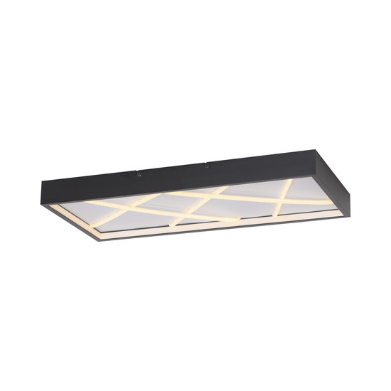 JUST LIGHT MIKADO LED Deckenleuchte Warmweiss Dimmbar 42W schwarz 14094-18