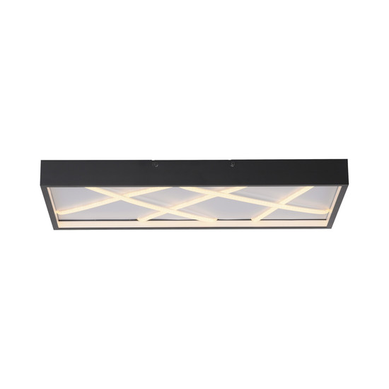 JUST LIGHT MIKADO LED Deckenleuchte Warmweiss Dimmbar 42W schwarz 14094-18