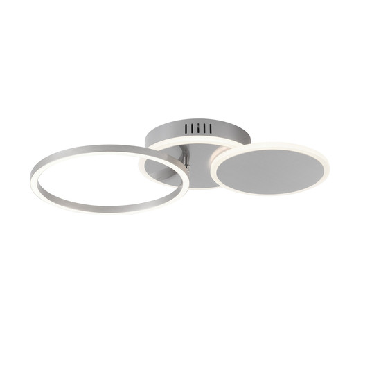 JUST LIGHT SEVENT LED Deckenleuchte Warmweiss 25,5W stahl 14116-55