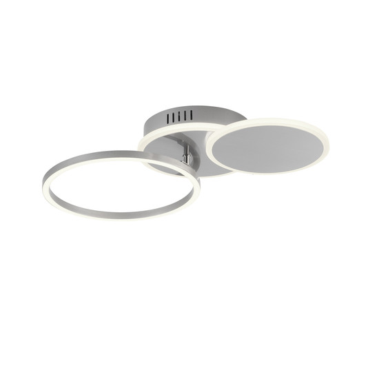 JUST LIGHT SEVENT LED Deckenleuchte Warmweiss 25,5W stahl 14116-55