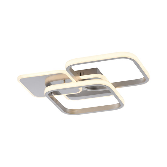 JUST LIGHT SEVENT LED Deckenleuchte Warmweiss 36W stahl 14117-55
