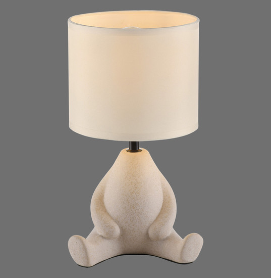 JUST LIGHT TED Tischleuchte E27 max. 25W sand 14190-39