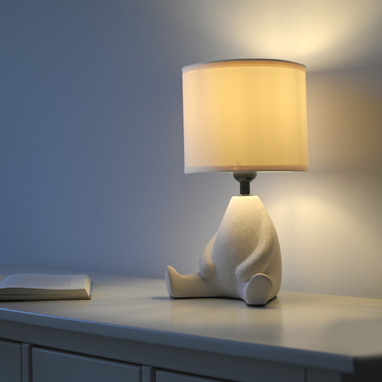 JUST LIGHT TED Tischleuchte E27 max. 25W sand 14190-39