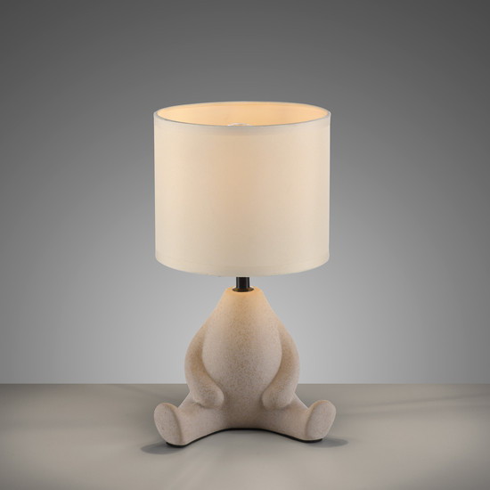 JUST LIGHT TED Tischleuchte E27 max. 25W sand 14190-39