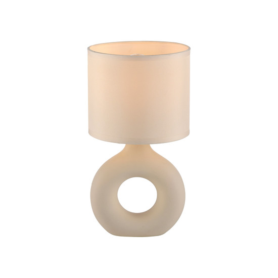 JUST LIGHT CARARA Tischleuchte E27 max. 25W sand 14193-39