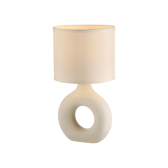 JUST LIGHT CARARA Tischleuchte E27 max. 25W sand 14193-39