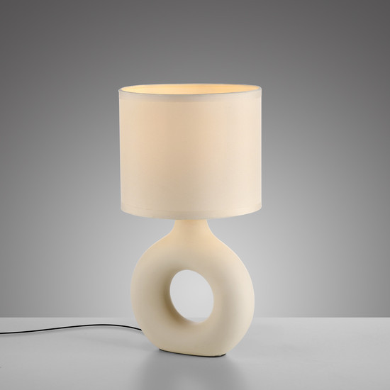 JUST LIGHT CARARA Tischleuchte E27 max. 25W sand 14193-39