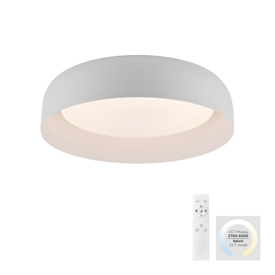 JUST LIGHT OSKO LED Deckenleuchte CCT Dimmbar 27,5W weiss 14215-16