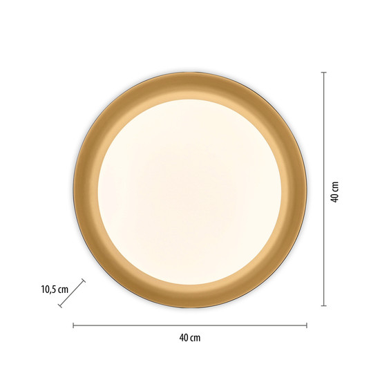 JUST LIGHT OSKO LED Deckenleuchte CCT Dimmbar 27,5W schwarz 14215-18