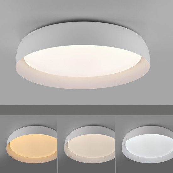 JUST LIGHT OSKO LED Deckenleuchte CCT Dimmbar 36,5W weiss 14216-16