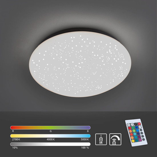 JUST LIGHT SKYLER LED Deckenleuchte CCT Dimmbar 6,2W weiss 14241-16