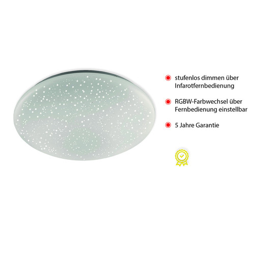 JUST LIGHT SKYLER LED Deckenleuchte CCT Dimmbar 18W weiss 14242-16
