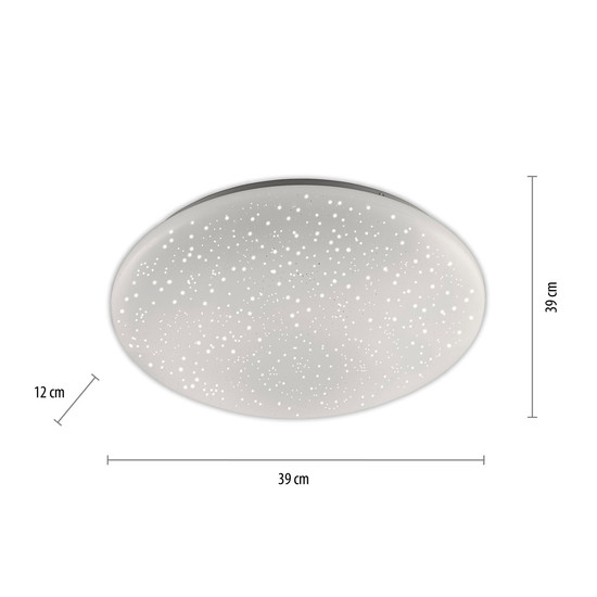 JUST LIGHT SKYLER LED Deckenleuchte CCT Dimmbar 18W weiss 14242-16