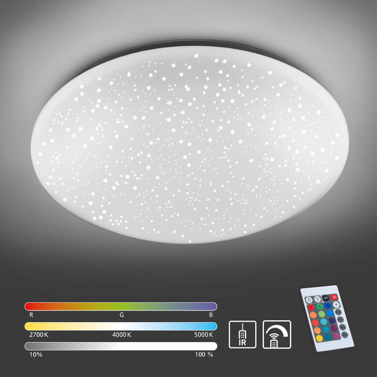 JUST LIGHT SKYLER LED Deckenleuchte CCT Dimmbar 18W weiss 14242-16