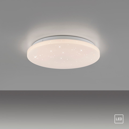 JUST LIGHT URANUS LED Deckenleuchte Warmweiss 22W weiss 14276-16