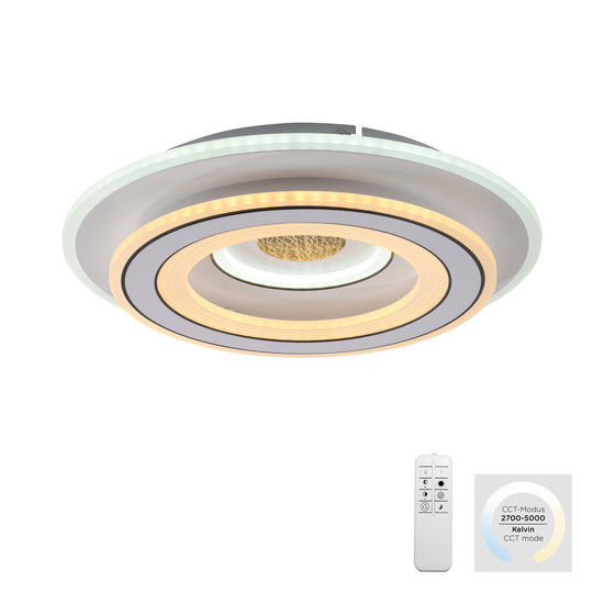JUST LIGHT TOLAGO LED Deckenleuchte CCT Dimmbar 38W weiss 14282-16