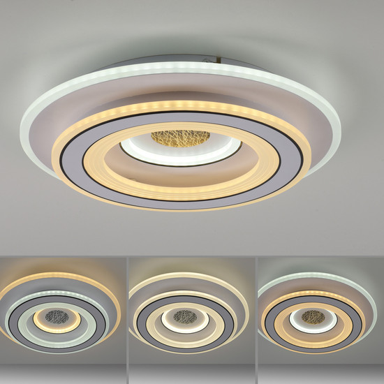 JUST LIGHT TOLAGO LED Deckenleuchte CCT Dimmbar 38W weiss 14282-16