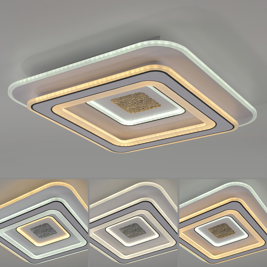 JUST LIGHT TOLAGO LED Deckenleuchte CCT Dimmbar 46W weiss 14283-16