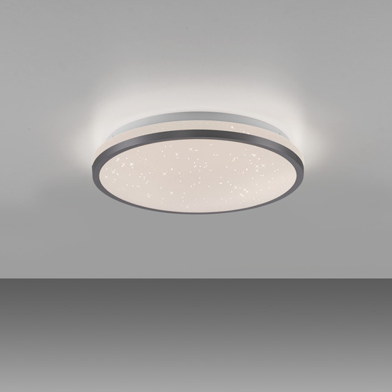 JUST LIGHT KYLE LED Deckenleuchte Warmweiss Dimmbar 10W schwarz 14293-18