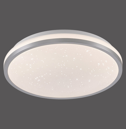 JUST LIGHT KYLE LED Deckenleuchte Warmweiss Dimmbar 10W silber 14293-21