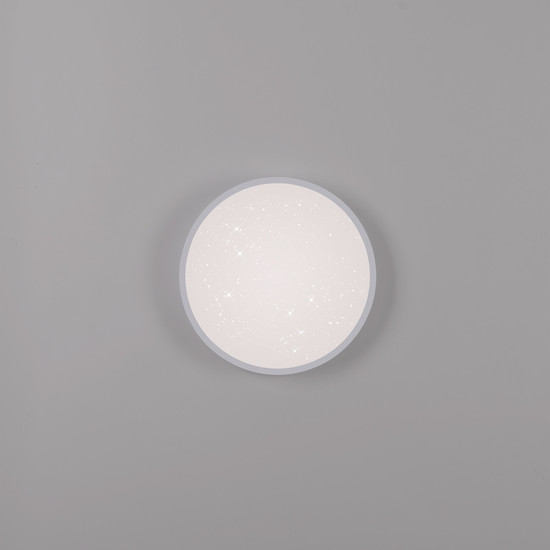 JUST LIGHT KYLE LED Deckenleuchte Warmweiss Dimmbar 10W silber 14293-21