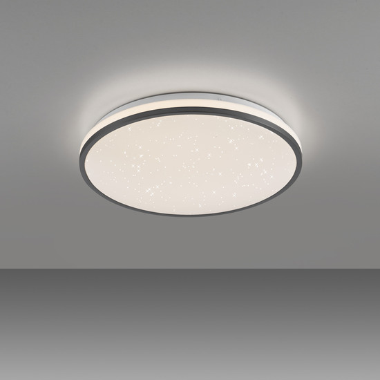 JUST LIGHT KYLE LED Deckenleuchte Warmweiss Dimmbar 19,5W schwarz 14294-18