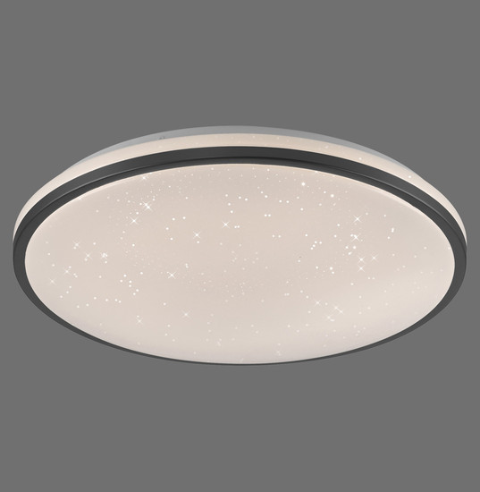 JUST LIGHT KYLE LED Deckenleuchte Warmweiss Dimmbar 34W schwarz 14295-18