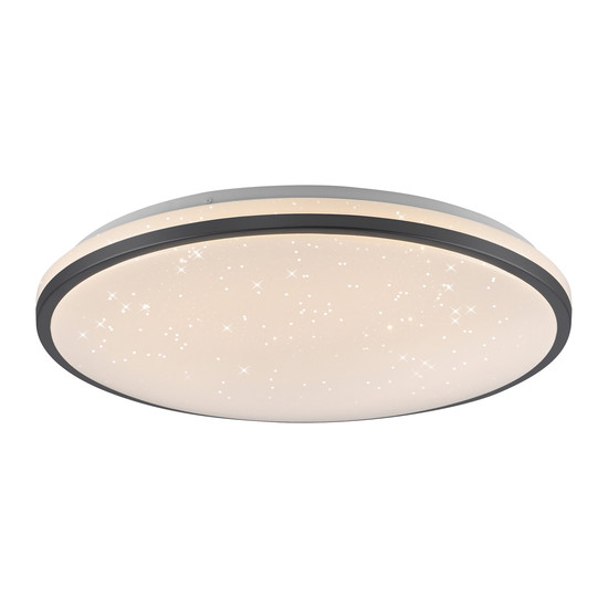 JUST LIGHT KYLE LED Deckenleuchte Warmweiss Dimmbar 34W schwarz 14295-18