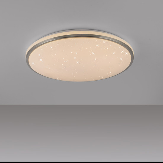 JUST LIGHT KYLE LED Deckenleuchte Warmweiss Dimmbar 34W stahl 14295-55