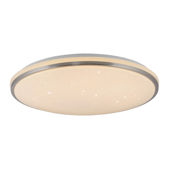 JUST LIGHT KYLE LED Deckenleuchte Warmweiss Dimmbar 34W stahl 14295-55