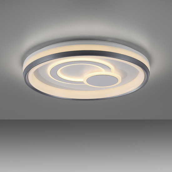 JUST LIGHT MINELLI LED Deckenleuchte Warmweiss Dimmbar 35W weiss 14334-16