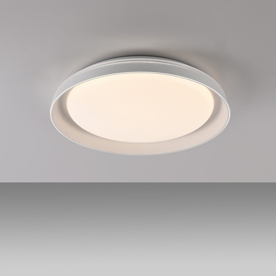 JUST LIGHT SATI LED Deckenleuchte Warmweiss Dimmbar 19,5W weiss 14368-16