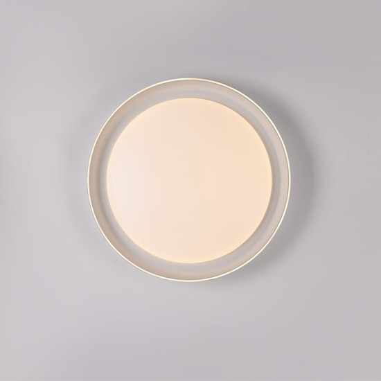 JUST LIGHT SATI LED Deckenleuchte Warmweiss Dimmbar 19,5W weiss 14368-16