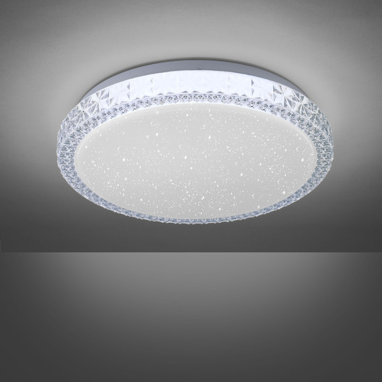 JUST LIGHT FRIDA LED Deckenleuchte CCT 9,3W transparent 14370-00