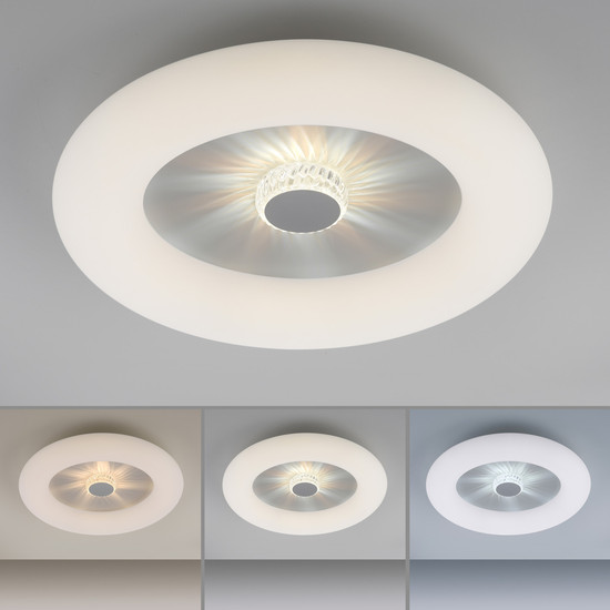 JUST LIGHT VERTIGO LED Deckenleuchte CCT Dimmbar 26W weiss 14383-16