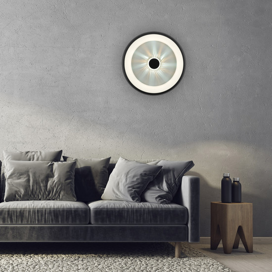 JUST LIGHT VERTIGO LED Deckenleuchte CCT Dimmbar 29W schwarz 14384-18