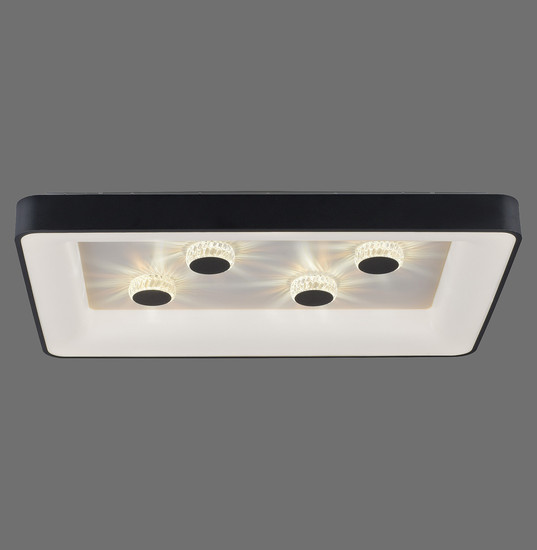 JUST LIGHT VERTIGO LED Deckenleuchte CCT Dimmbar 45W schwarz 14385-18