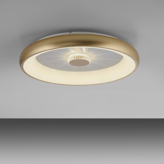 JUST LIGHT VERTIGO LED Deckenleuchte CCT Dimmbar 37W messingmatt 14386-60