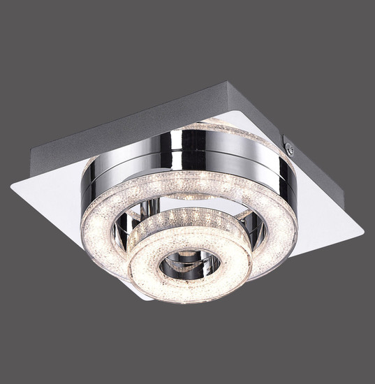 JUST LIGHT TIM LED Deckenleuchte Warmweiss 5W chrom 14520-17